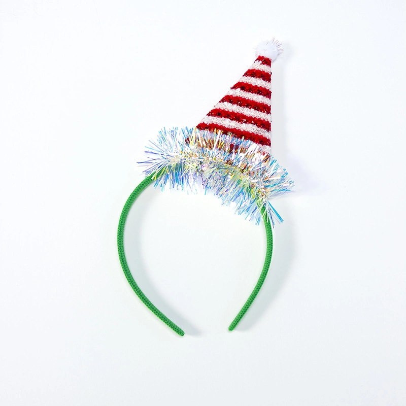 Christmas Headband Santa Xmas Party Decoration Double Hair Band Clasp Head Hoop Hb-1001